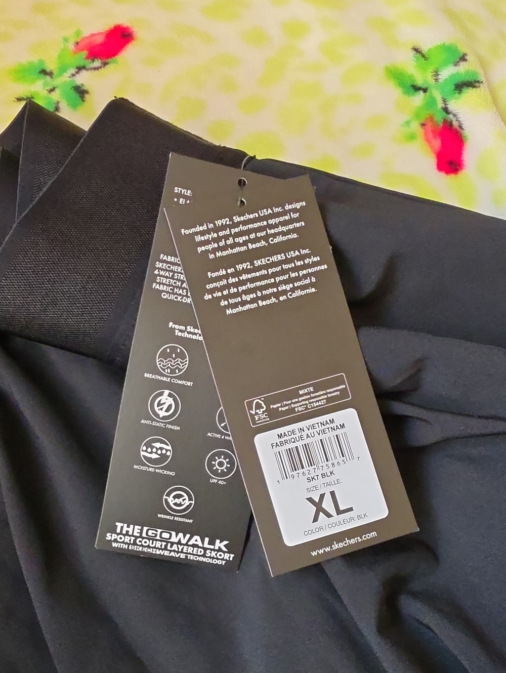 Black Tiered Skort with Elastic Waistband - Unbranded - Picture 6 of 6